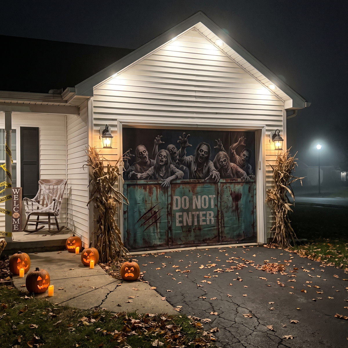 Halloween Garage Door Cover