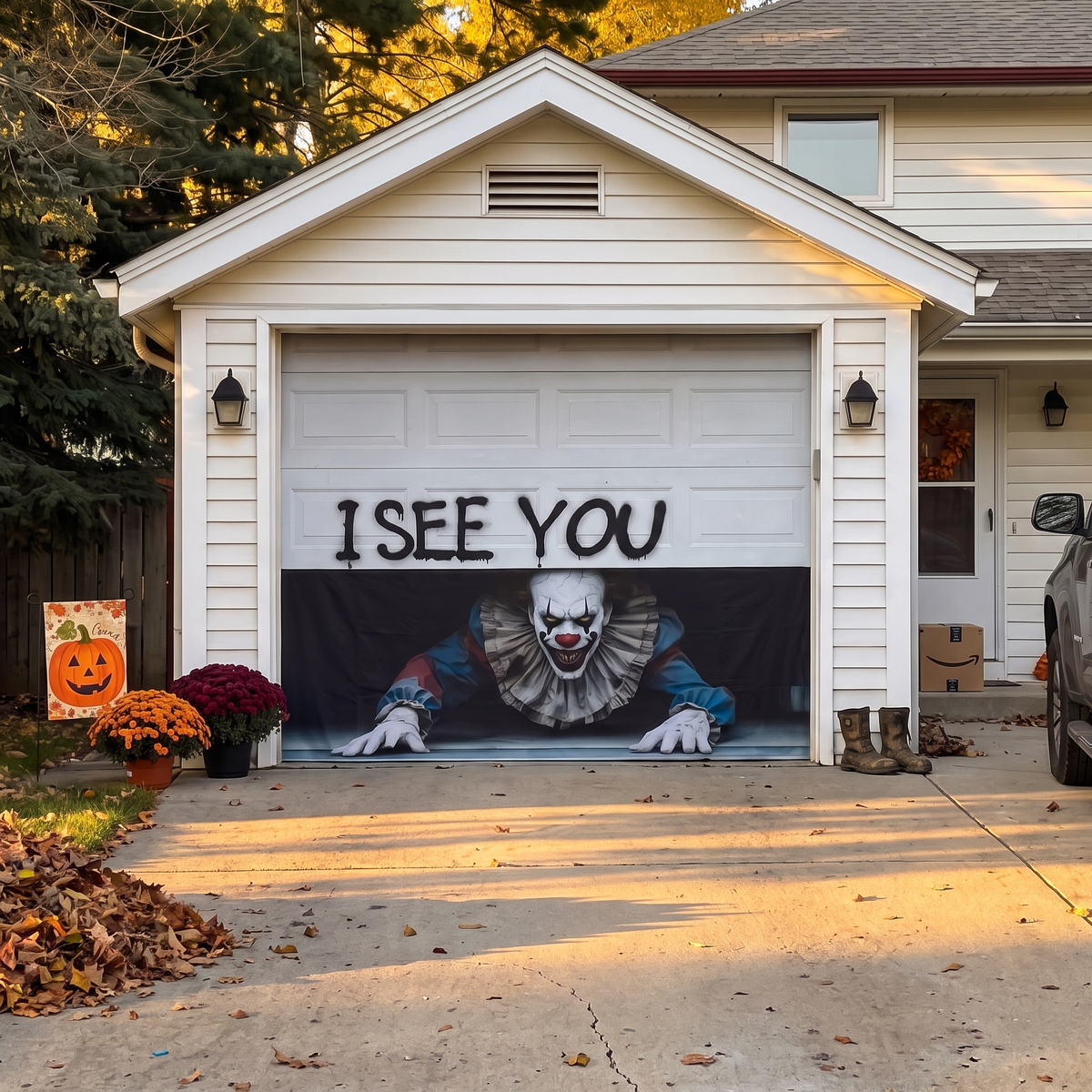 Halloween Garage Door Cover