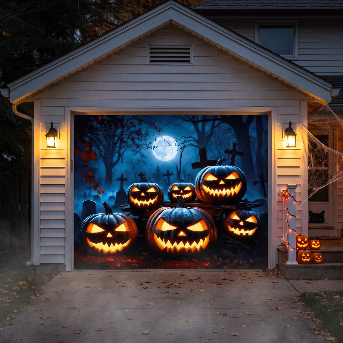 Halloween Garage Door Cover
