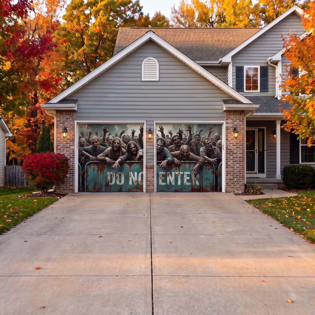 Halloween Garage Door Cover