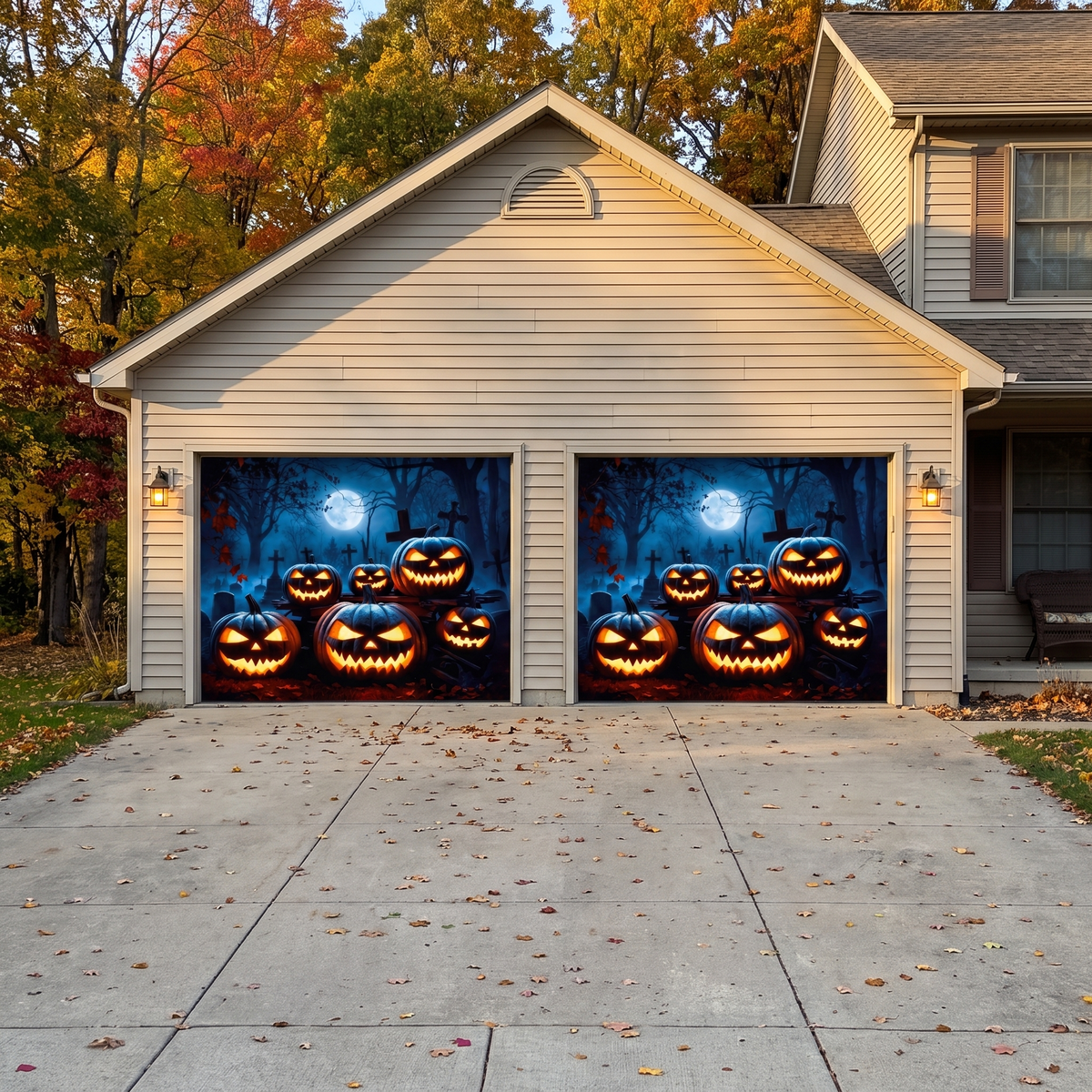 Halloween Garage Door Cover