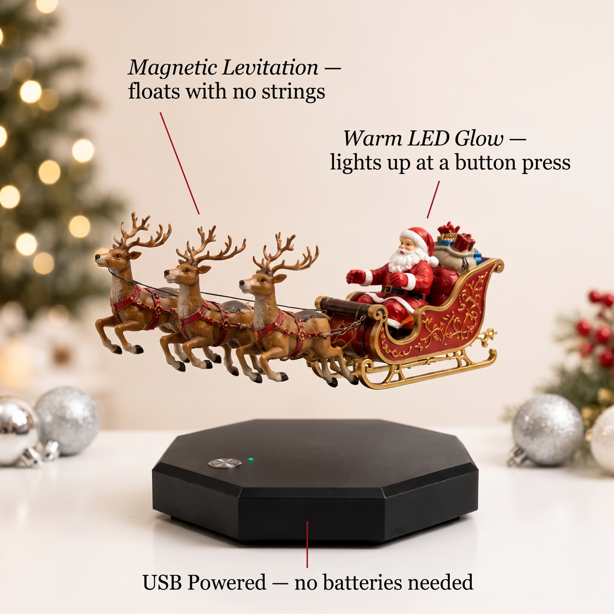 SantaGlow™ — Santa’s Flying Sleigh